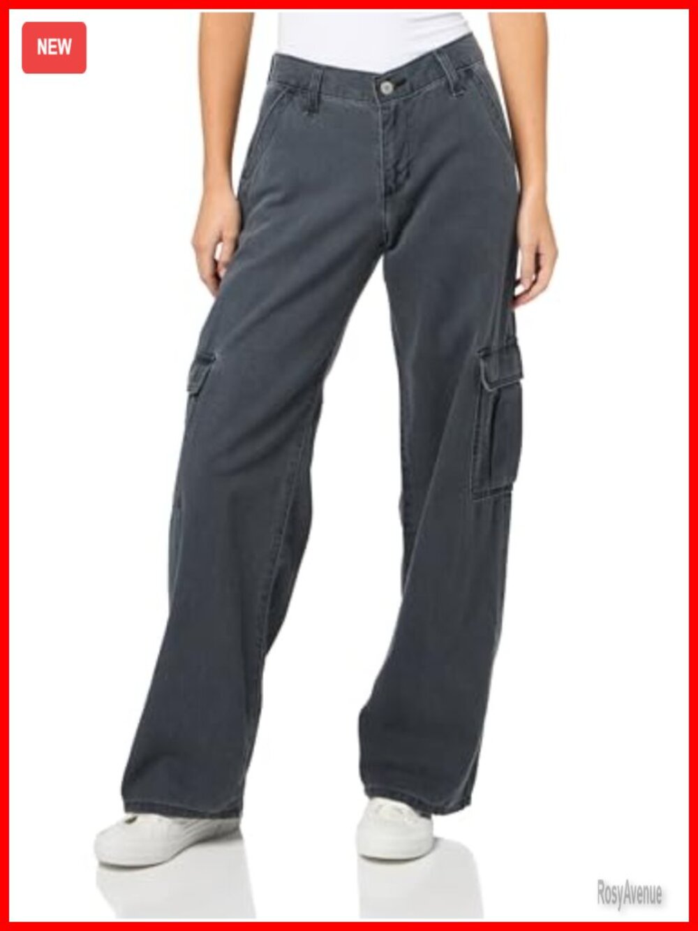 Superlow Loose Cargo Pants Low Rise Utility Pocket Straight Leg